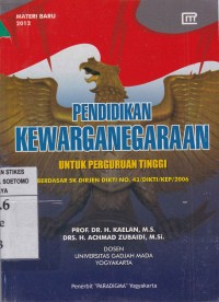 Pendidikan Kewarganegaraan : Untuk Perguruan Tinggi