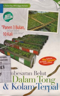 Pembesaran Belut Dalam Tong & Kolam Terpal