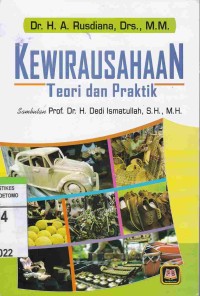 Kewirausahaan : Teori Dan Praktik