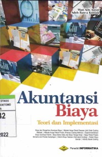 Akuntansi Biaya : Teori Dan Implementasi