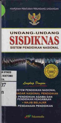 Himpunan Peraturan Perundang-Undang SISDIKNAS Sistem Pendidikan Nasional