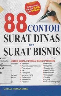 88 Contoh Surat Dinas dan Surat Bisnis