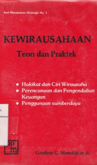 Kewirausahaan : Teori dan Peraktek