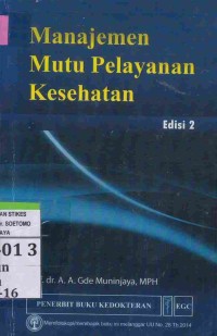 Manajemen Mutu Pelayanan Kesehatan