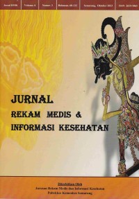 Jurnal Rekam Medis & Informasi Kesehatan (JRMIK) Vol.6 No.2 Oktober 2023