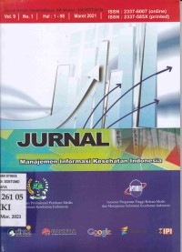 Jurnal Manajemen Informasi Kesehatan Indonesia Vol.9 No.1 Maret 2021