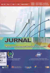 Jurnal Manajemen Informasi Kesehatan Indonesia Vol.10 No.1 Maret 2022