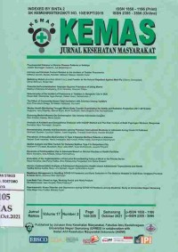 Jurnal Kesehatan Masyarakat (KEMAS)  Vol.17, No.2, October 2021