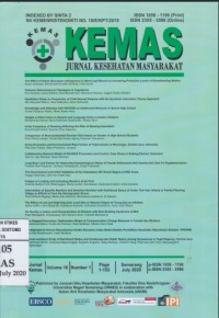 Jurnal Kesehatan Masyarakat (KEMAS)  Vol.16, No.1, July 2020