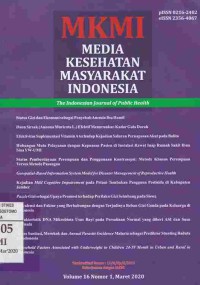 MKMI Media Kesehatan Masyarakat Indonesia Vol.16 No.1 Maret 2020