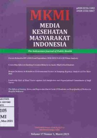 MKMI Media Kesehatan Masyarakat Indonesia Vol.17 No.1 Maret 2021