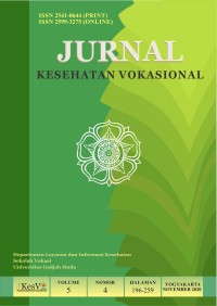 JKesVo Jurnal Kesehatan Vokasional Vol.5 No.4 November 2020