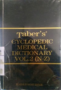 Taber's Cyclopedic Medical Dictionary Vol.2 (N-Z)